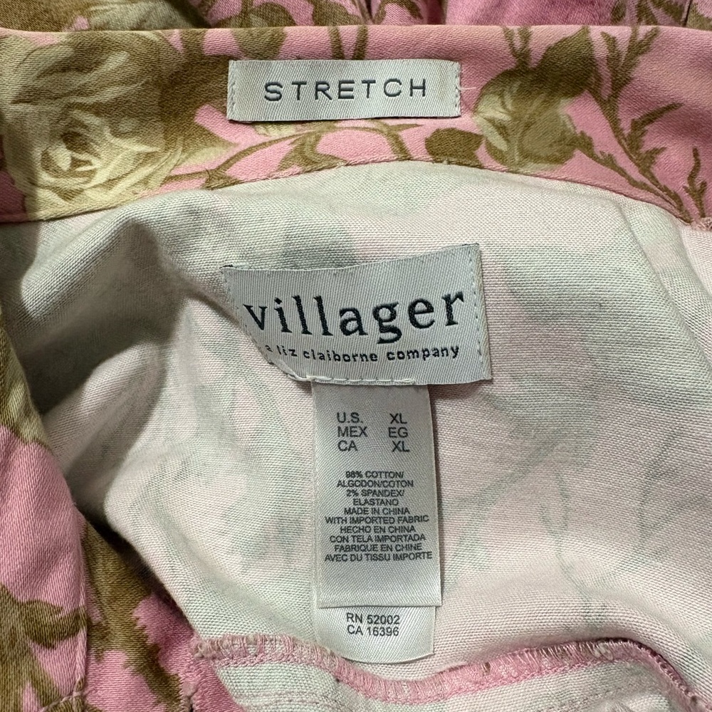 Liz Claiborne Villager Stretch Button Front Canvas Jacket Size XL - Picture 5 of 5